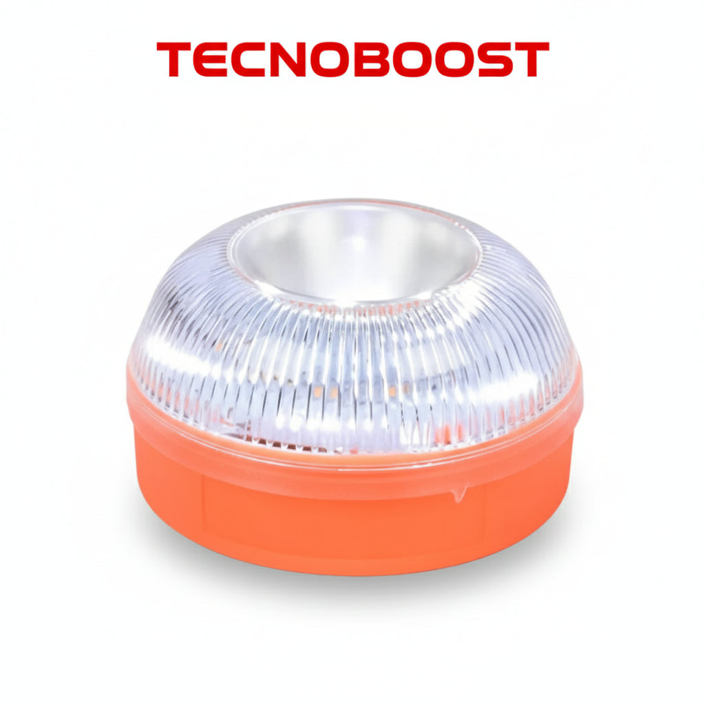 Baliza V16 luz de emergencia magnética amarilla intermitente